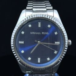 Michael Kors Men's Blake Blue Dial Stainless Steel Watch MK3225