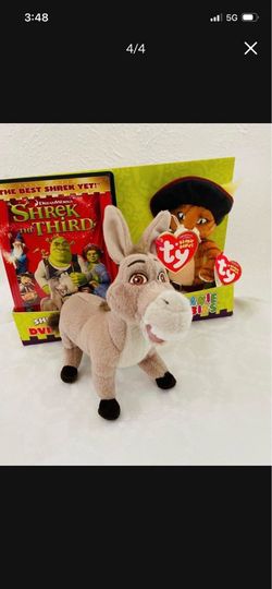Shrek the Third DVD Gift Pack Plush Ty Beanie Babies