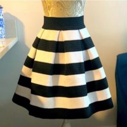 Vintage Style Textured Parachute Skirt