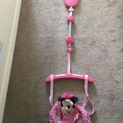 Baby girls hanging swing Minnie Mouse