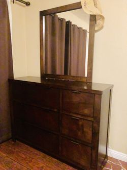Dresser and Mirror