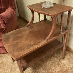 Wood End Table 