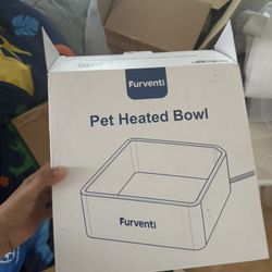 pet heated bowl