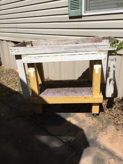 Roll Around Tool Table-Nice & Sturdy
