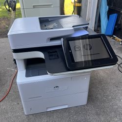 printer HP laserjet managed flow mfp m527m For Parts Or Repair 