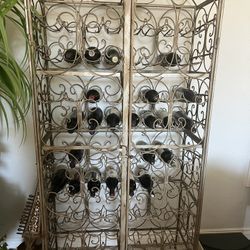 Wrought Iron Wine Rack