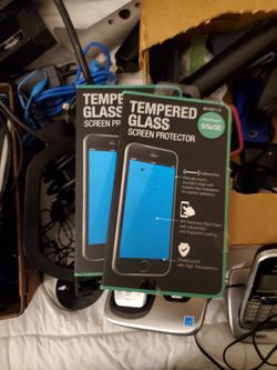 2 Iphone Tempered Glass Screen Protectors. 2.00 Each