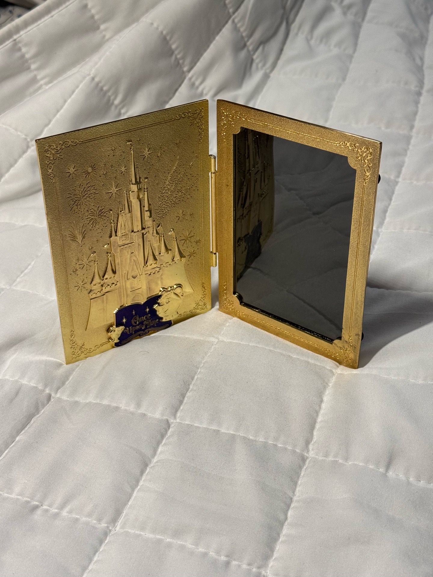 Toyko Disney Exclusive Picture Frame 4 x 6 Magic Castle Gold Made Japan