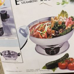 2x Electric Hot Pot Steam Boat
