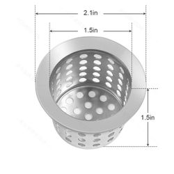 Hair Strainer for shower drain Stainless Steel