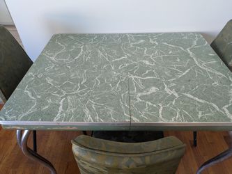Vintage formica kitchen table 50s era.