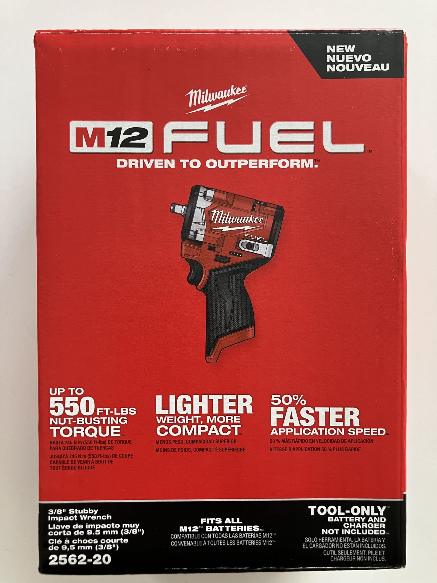 Milwaukee M12 3/8 Stubby Impact Wrench