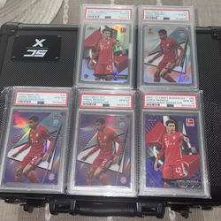 Jamal Musiala lot Rc purples&refractors psa 10