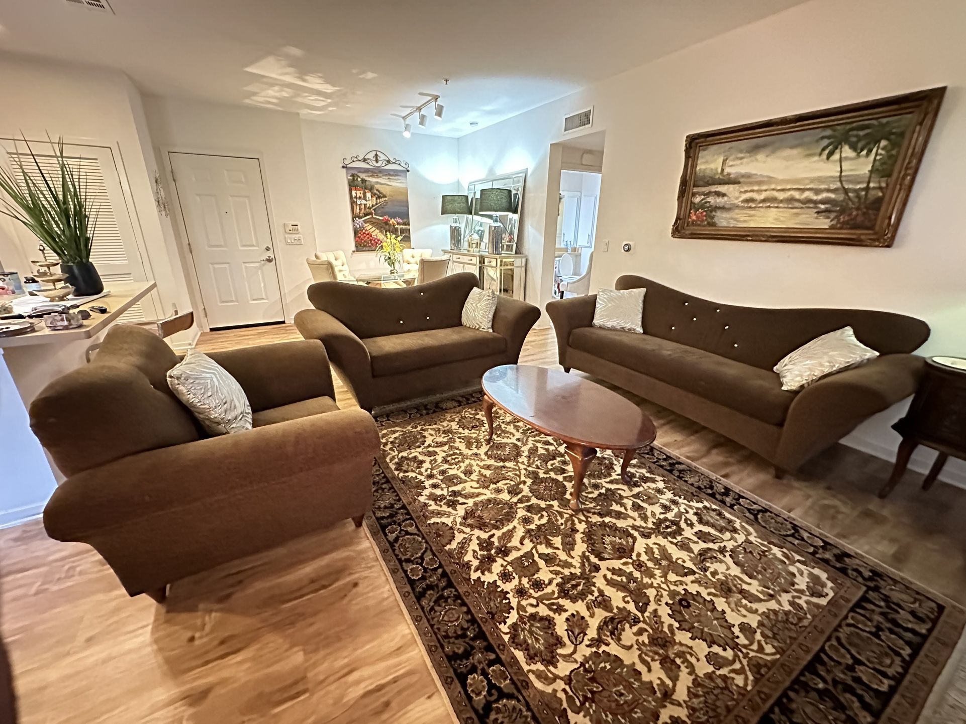 3 Pcs Sofa Set
