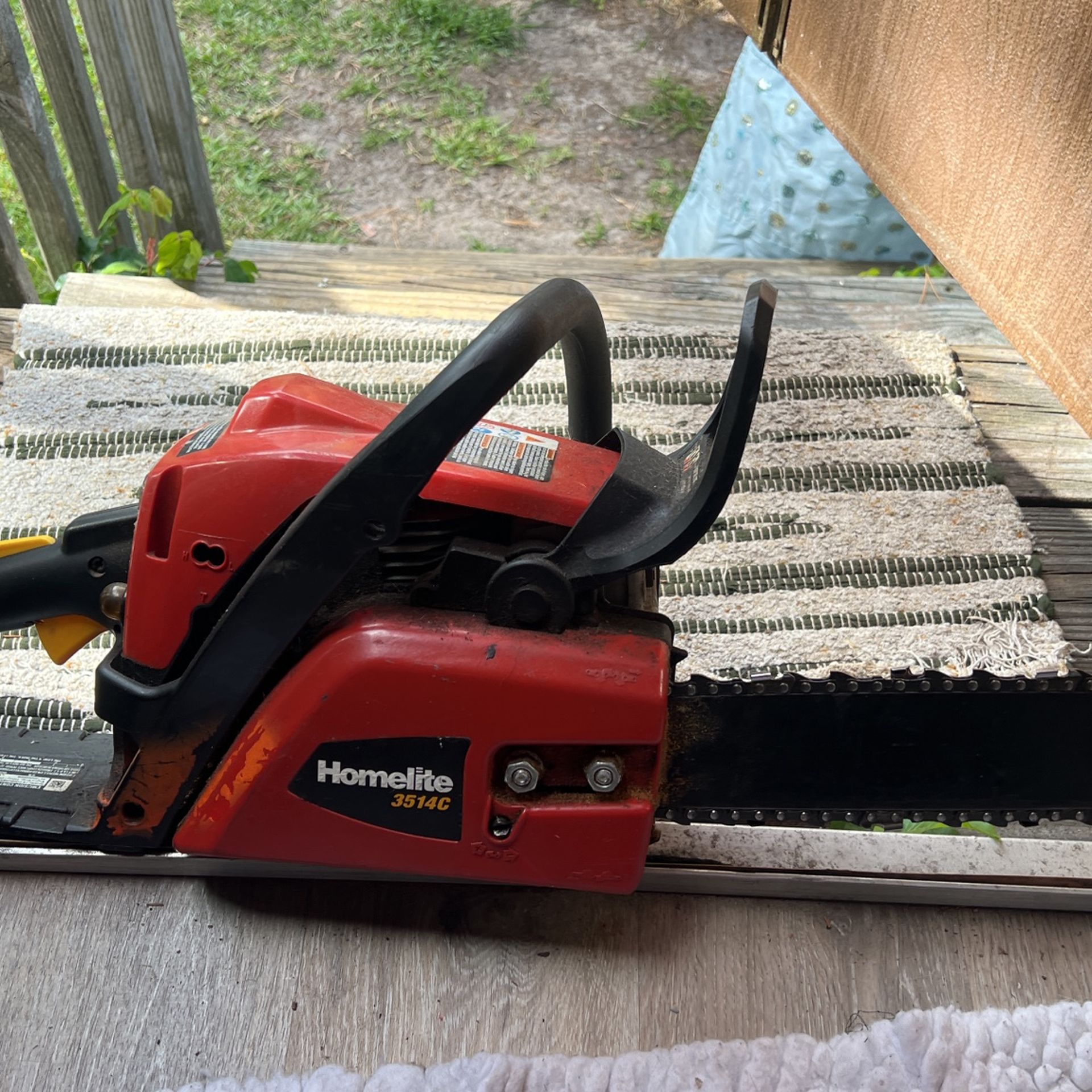 Homelite 3514c Chainsaw Chain Adjustment v9306.1blu.de