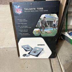Corn hole game -  Dallas Cowboy version 