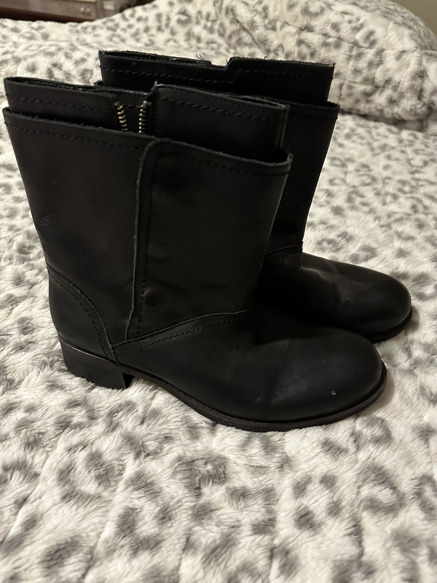 Black BCBG Leather Boots