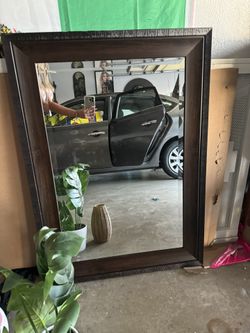large brown mirror