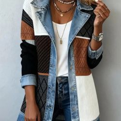 Women Shirt  Blazer New Size Large 