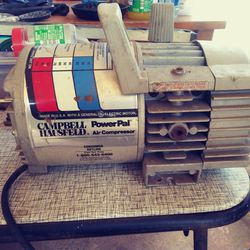 Campbell Hausfeld PowerPal Portable Air Compressor. Carry Around Or Benchtop. 12" Long X 7" Wide X 9 Inches Tall. $60. East Sptbg
