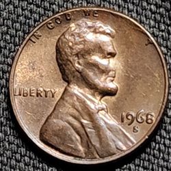 1968 Penny With OBVERSE Errors