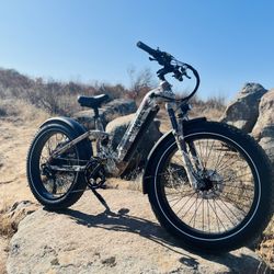 Step-Thru Fat Tire Electric Bike - 80 Miles of Range
