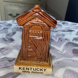 Vintage Kentucky “Hillbilly Outhouse” Coin Bank