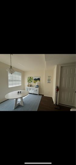 White round table