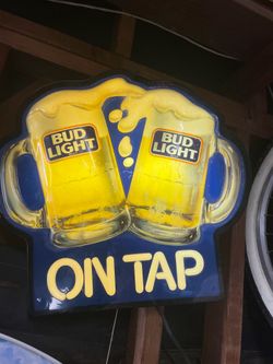 Vintage Bud Light Sign