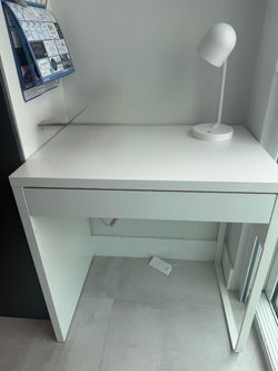 IKEA White Compact Desk with Drawer