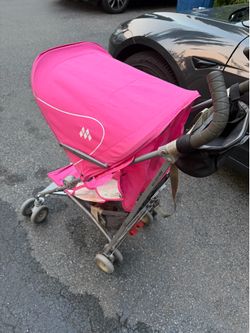 Pink Maclaren stroller for kids