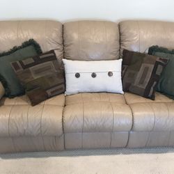 Leather Recliner Couch