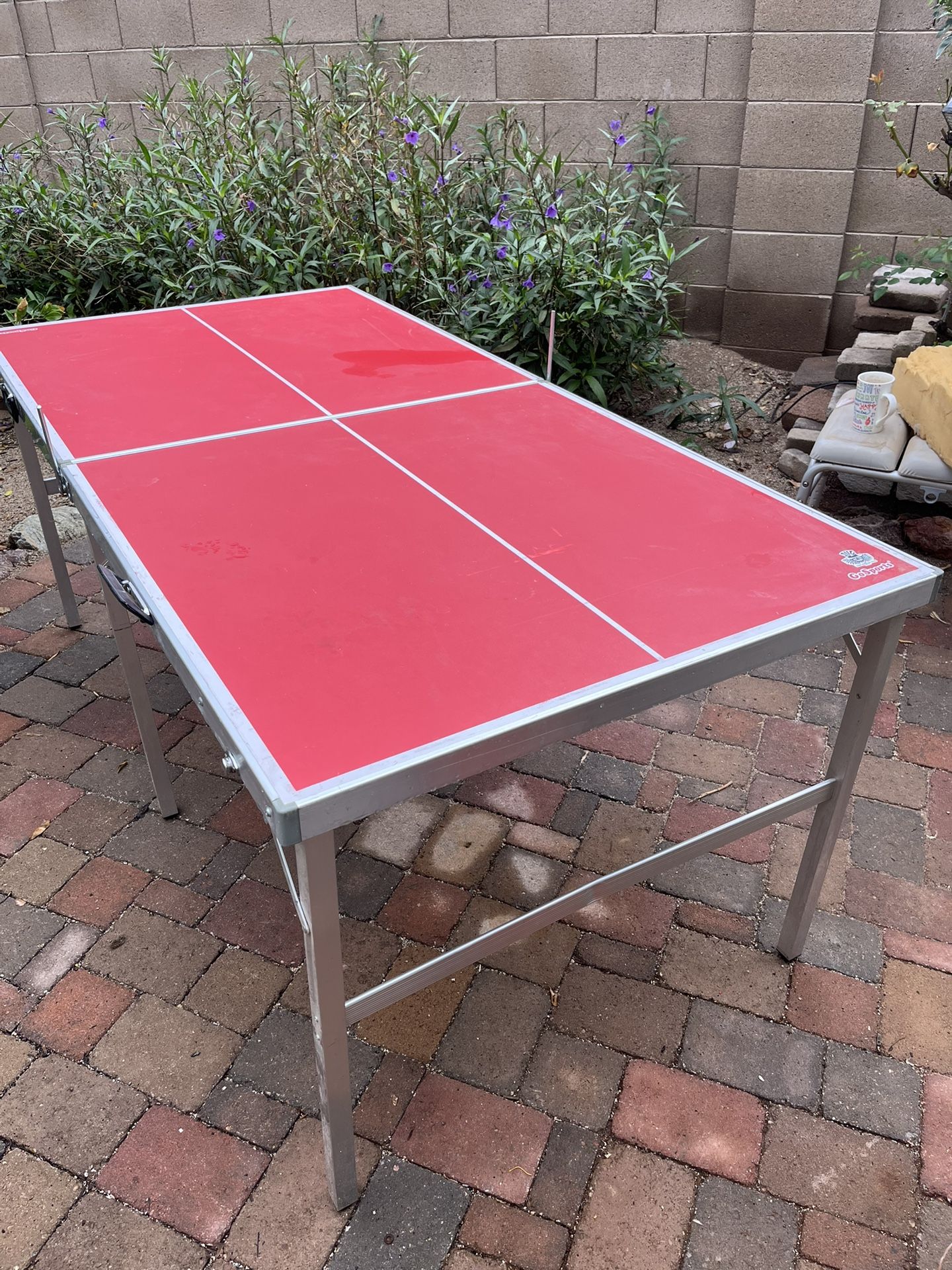 Used Ping Pong Table. Aluminum Folding. No Net