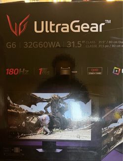 Brand new LG Ultra Gear 32 inch curved monitor180hz QHD 1440P