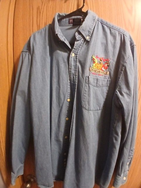 Jimmy Buffett Denim Long Sleeve Shirt