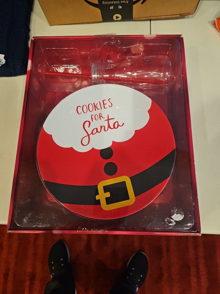 Santa's cookies and milk.