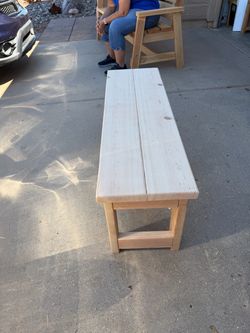 Handmade Solid Wood Bench