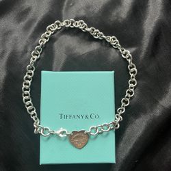Tiffany & Co Silver Heart Tag Necklace