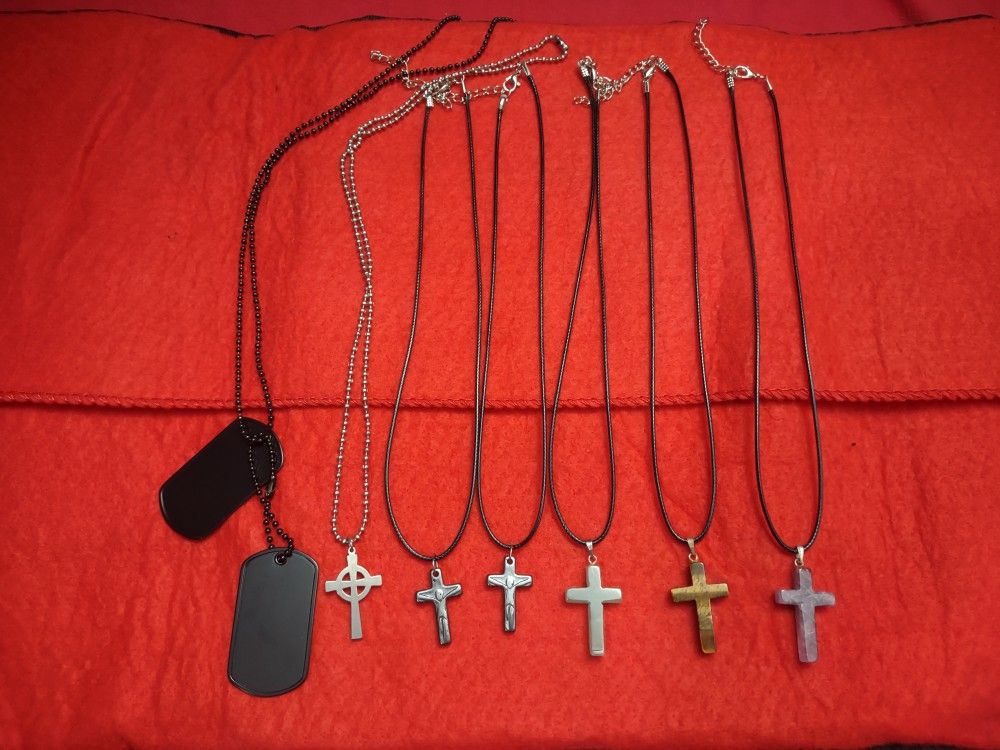 7 pc Cross & Dog-tag Bundle