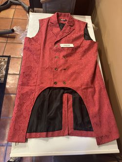 Western Paisley Waist Coat Vest. NEW