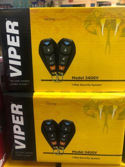 Viper 3400V 3-channel 1-way Car Alarm Vehicle Security Keyless Entry System