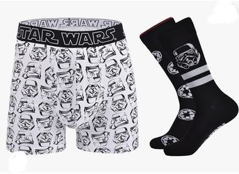 Mens Clothing, Centric Brands Star Wars Storm Troopers Underwear and Crew Socks Boxed Set
