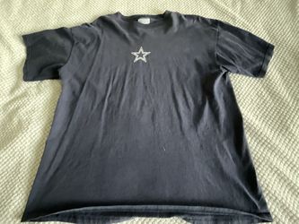 Dallas Cowboys Men's Shirt Large Navy Blue Center Star Reebok T Shirt