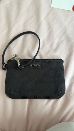 Black coach wristlet