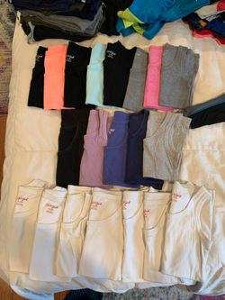 Girls 15 sleeveless under shirts all size 6/6x all for $12