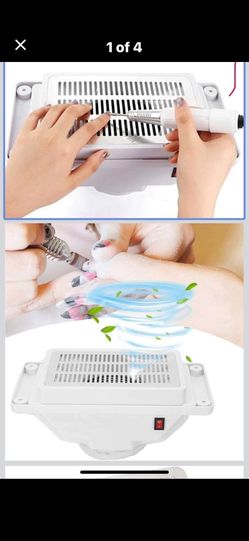 Nail Desk Dust Collector W/reuseable Bags 