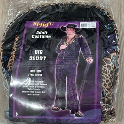 Spirit Adult Costume “Big Daddy” Purple Costume with Accessories