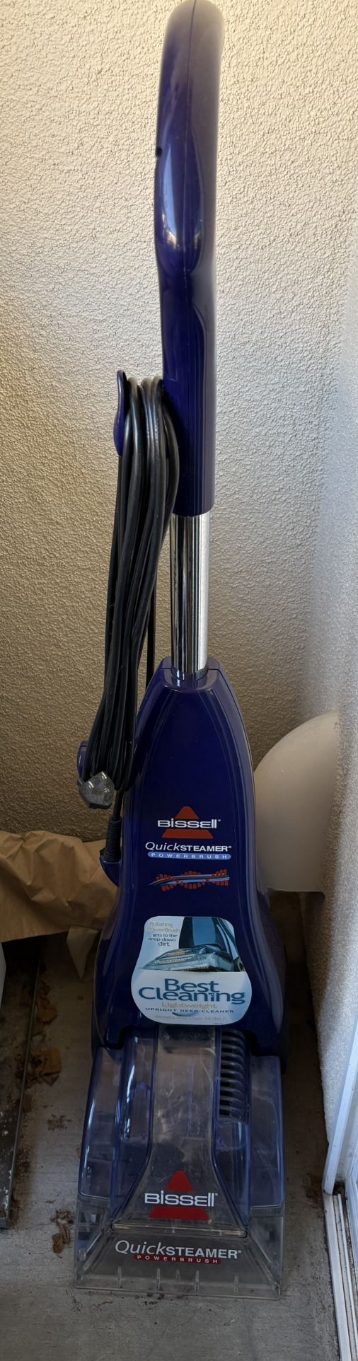 Bissell QuickSteamer PowerBrush Upright Carpet Cleaner – Suction Works, No Water Spray