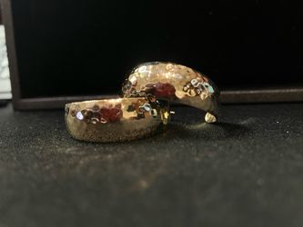 14k gold hoop earrings #111998-1 MJ