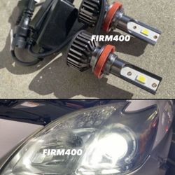 H11 6000K BRIGHT WHITE LED LIGHTS $30